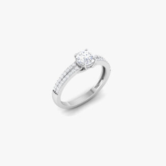 Engagement Ring With Solitaire Diamond