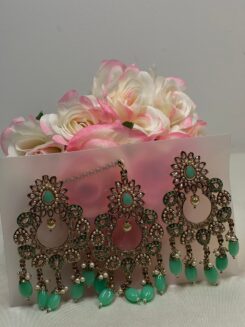 Sea Green Tikka with Danglers