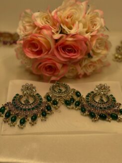 Black & white Tikka with Danglers