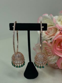 Golden & Green Earrings