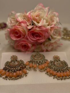 Peach Tikka with Danglers